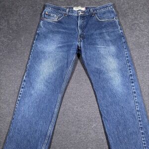 Vintage Levis 505 Jeans Men's 36x30 Blue Denim Straight Leg 100% Cotton Y2K